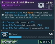Borderlands 4 🌟 EXCRUTIATING BRUITAL SLAMMER RIPPER  🌟 ENHANCEMENT 🌟