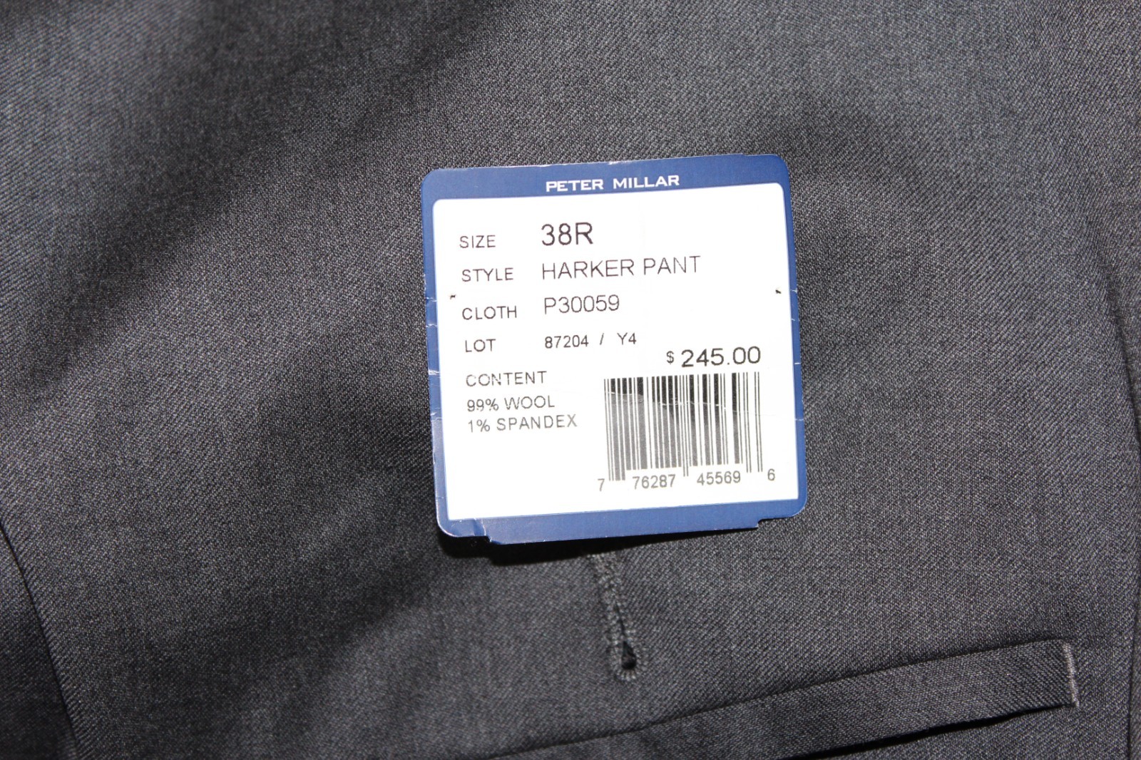 Peter Millar Harker Flat Front Solid Stretch Wool… - image 7