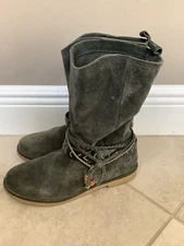 Coolway Anthropologie Women’s Boots Size 9 Or 40 Suede Slouch Gray