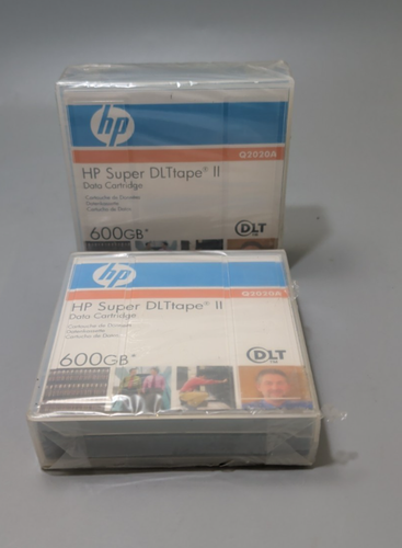 HP Super DLT Tape II Data Cartridge Q2020A- 600GB / *Lot Of 2* - Afbeelding 3 van 4