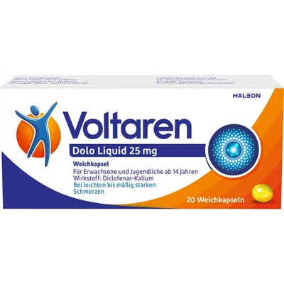 HALEON GERMANY GMBH VOLTAREN Dolo Liquid 25 mg Weichkapseln 20 St PZN 05023939