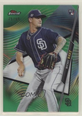 2020 Topps Finest Green Refractor 75/99 Michel Baez #92 Rookie RC 0a4s