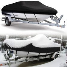 11-22FT Heavy Duty Waterproof Boat Speedboat Cover Fish Ski V-Hull Marine UK
