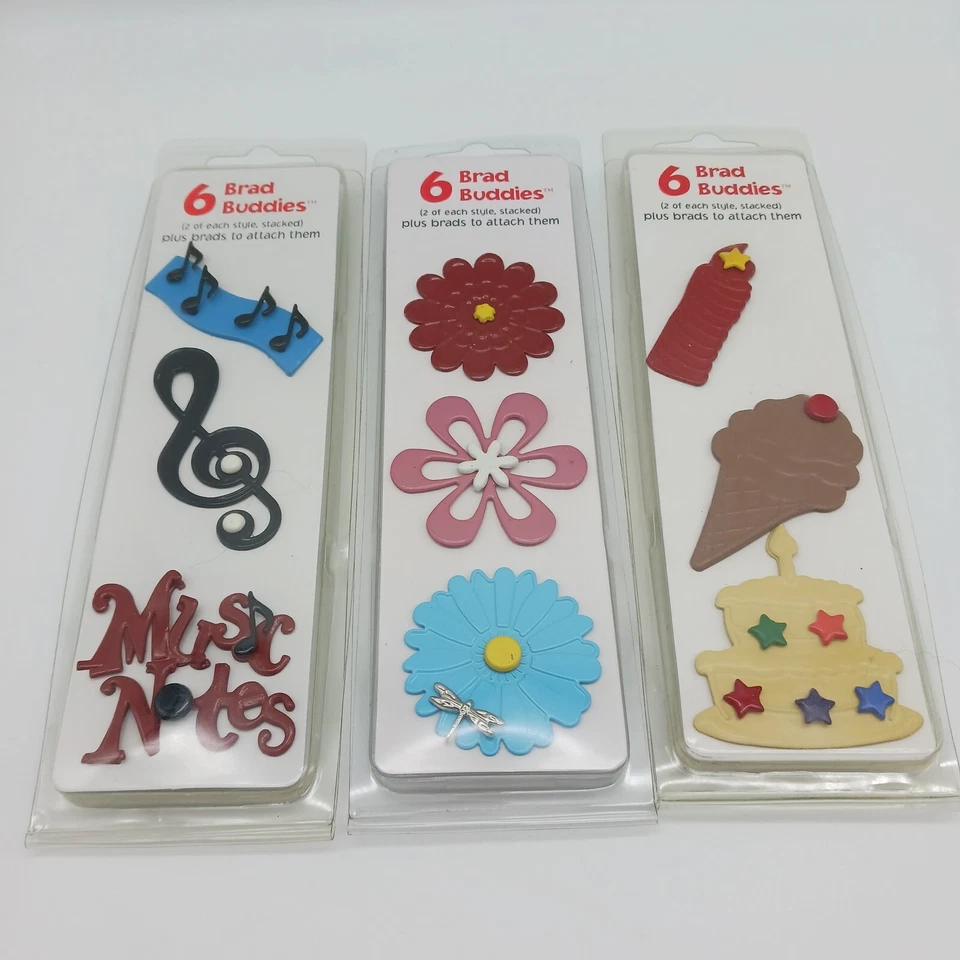  BRAD BUDDIES Música Floral y Cumpleaños Álbumes de Recortes Hacer Tarjetas Adornos  Foto 4 de 4