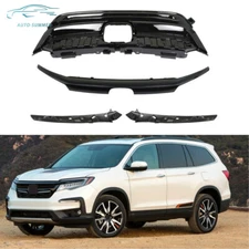 For Honda Pilot 2019 2020 2021 Front Upper Grille Grill Assembly Black HO1210158