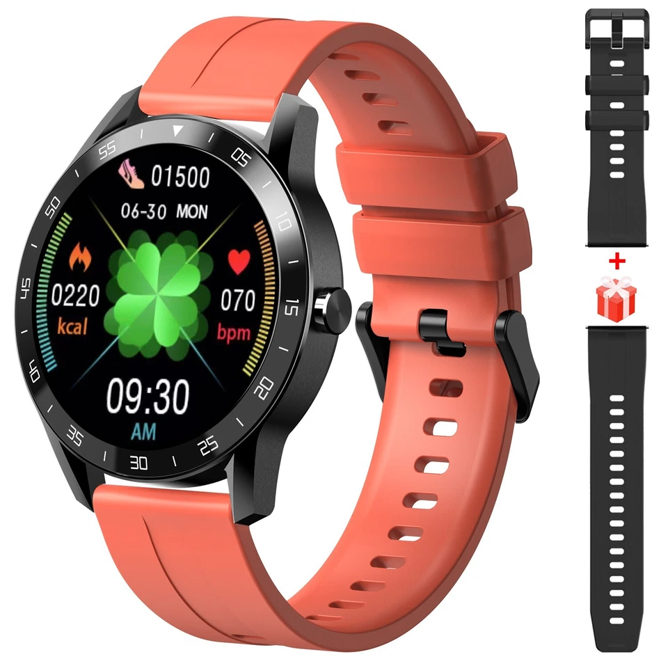 Luxus Smartwatch Herren Sportuhr Armbanduhr mit Schrittzähler für Android iOS