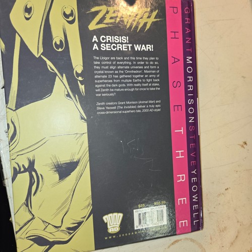 Zenith Phase3 HC Rebellion quasi nuovo 2000 annuncio Grant Morrison prima stampa - Foto 3 di 4