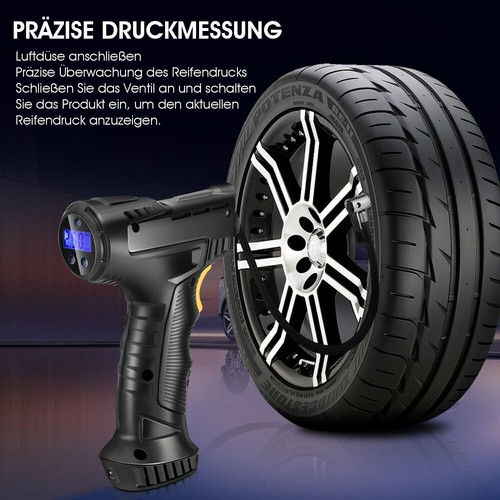Kabellos LCD Akku Elektrische Luftpumpe Auto Reifen Druckluft Fahrrad Lprbxjazaz - Bild 8 von 12