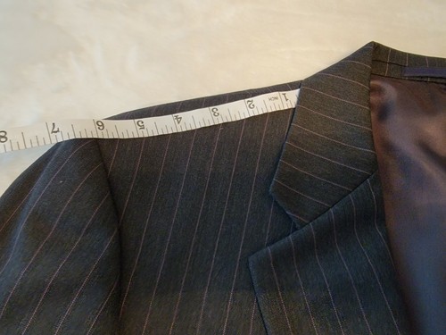 BURBERRY Mens Black Stripe 100% Wool Classic Fit 2 Button Sport Coat Blazer - Picture 5 of 12