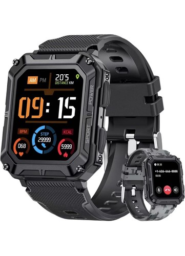 1.83" HD Touch Screen Smartwatch With Call, Sports Modes/Heart Rate...