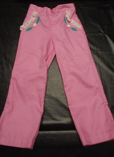 VINTAGE 1980'S PAIR OF GIRL'S LONG PINK PANTS SIZE 5