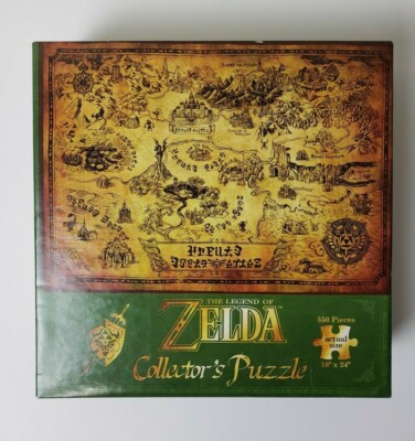 Legend of Zelda Collectors Edition Nintendo Puzzle Hyrule Map 550 Pc 18 x 24