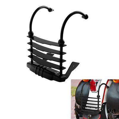 Black Rear Bumper Cheese Grater Fit For Harley 1997-2003 Heritage Springer FLSTS