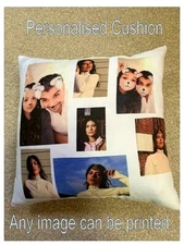 Personalised Cushion Cover Any Name / Any Image 