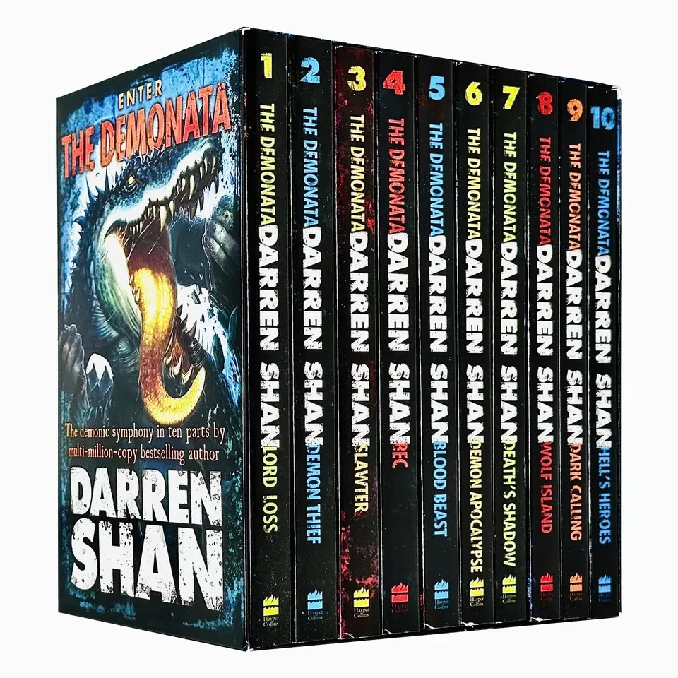 Darren Shan Demonata Series 10 Books Collection Set Wolf Island, Deaths Shadow