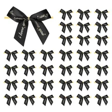 50 Pcs I Love You Ribbon Bows 3.5 Inch Small Twist Tie Bows Craft Bows for DI...