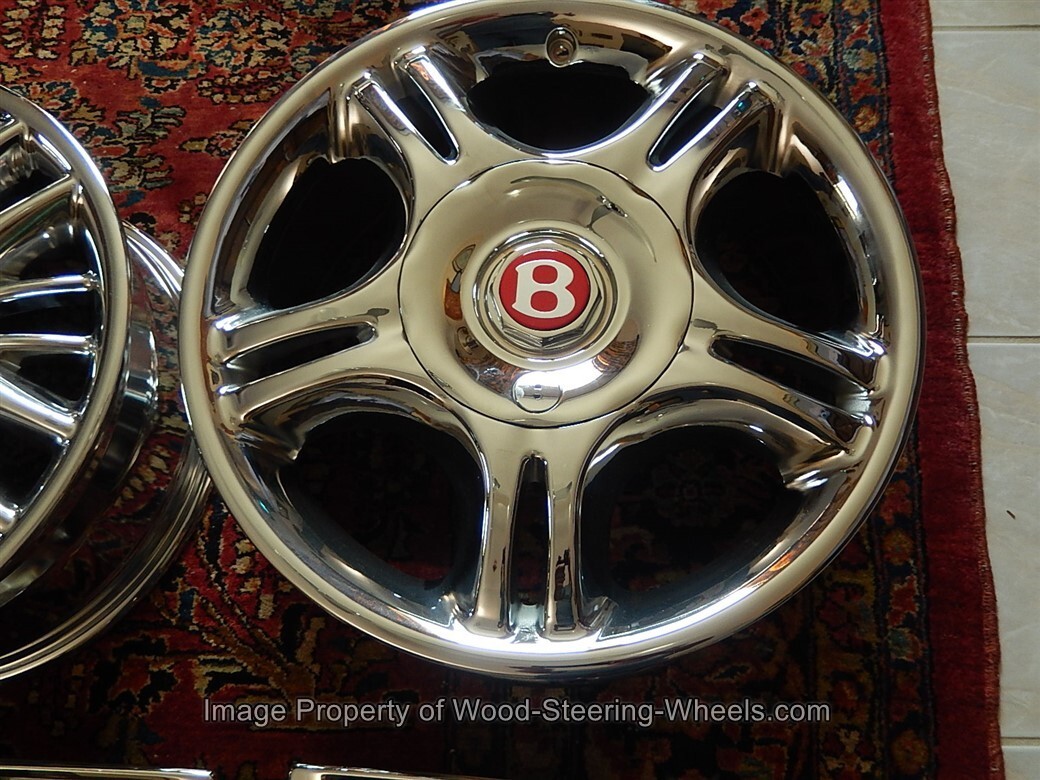 Bentley Wheel Hub Cap Continental R  fits Chrome Wheels 18"x 8" NEW