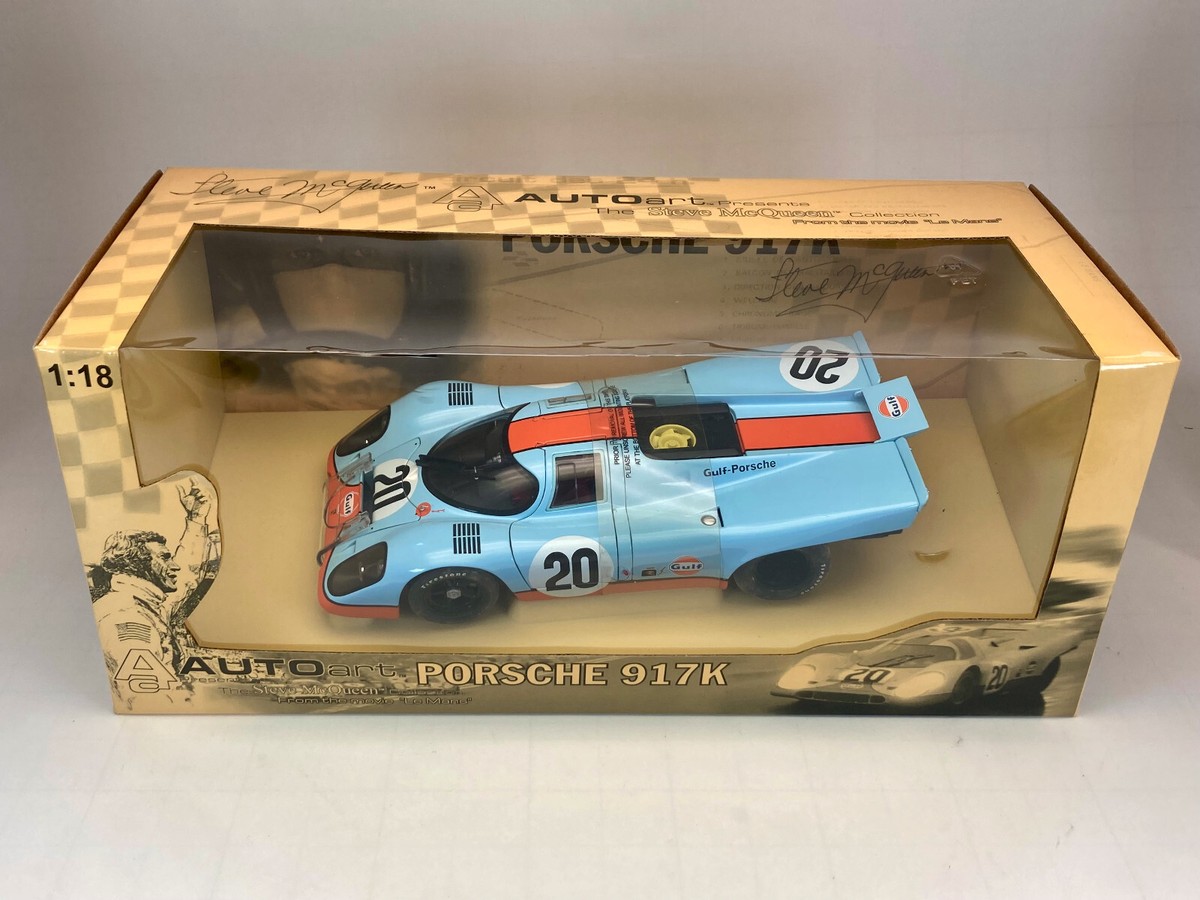 ミニカー AUTOart Porsche 917K Steve McQueen 1:18 AUTOart Porsche 917K #20 Steve McQueen LeMans movie