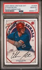 2023 Onyx Extended AUTO Black 1/5 ETHAN PETRY South Carolina Gamecocks PSA 10