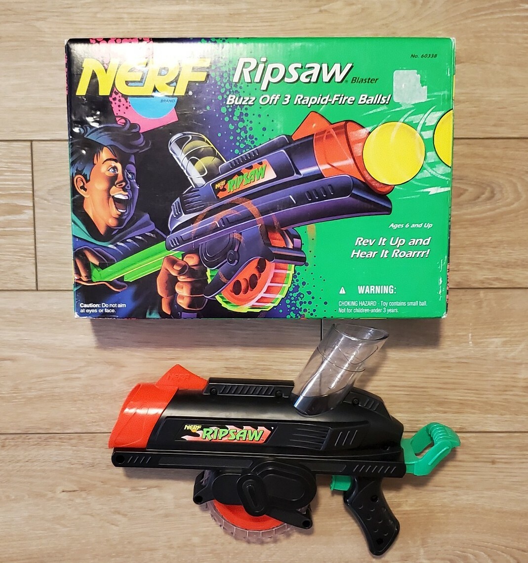 Kenner 1994 Nerf Ripsaw Blaster Gun In Original Box. | eBay