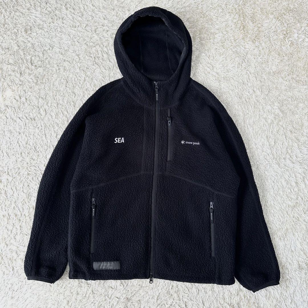 Wind And Sea Snow Peak Bore Fleece Jacket Black L