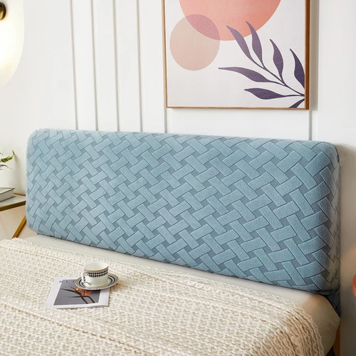 Elastischer Bett Kopfteilbezug Massiv Kopfteil Schonbezug Staubdicht für Schlafzimmer - Bild 18 von 18