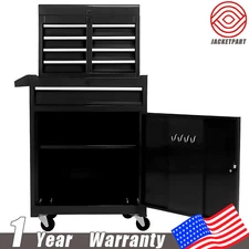 5-Drawer Rolling Tool Cart Tool Organizer Adjustable Shelf for Garage Workshop