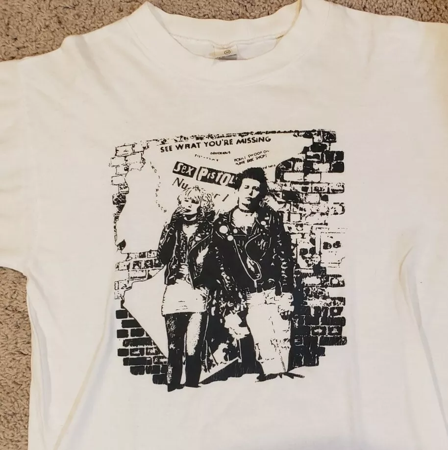 Sex Pistols Sid Vicious Sid & Nancy Shirt Vintage 90's Made in Spain RARE