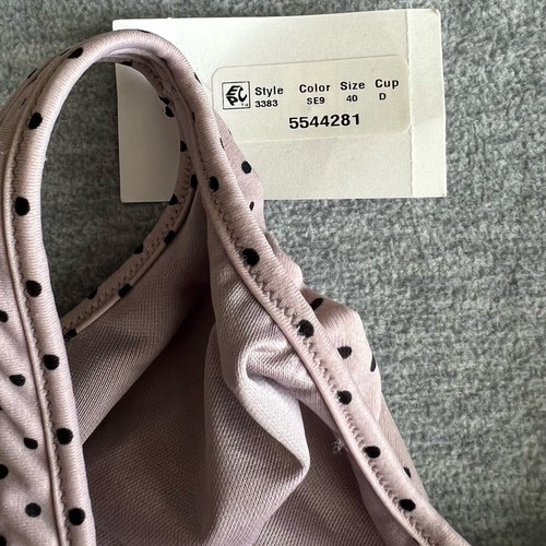 Bali Bra Steel Dots Women 40D Polka Dot Underwire Adjustable Light Purple New - 第 6/10 張圖片