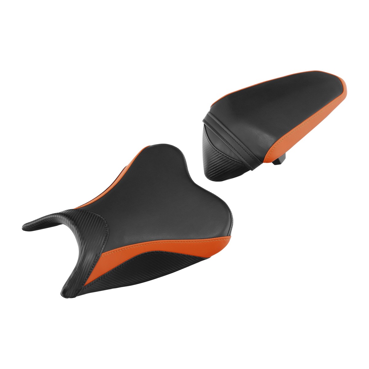 Black Orange Rider Passenger Seat Fit For Kawasaki Ninja 400 2018