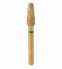 Premium Gold Plated Diamond-Round End Taper-G855/025C (GD3C)-Coarse pk of 5