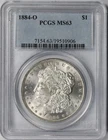 1884-O $1 PCGS MS 63 Morgan Silver Dollar