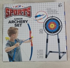 NSG Sports Junior ARCHERY Set Deluxe Bow  Arrows Freestanding Target Boys Girls