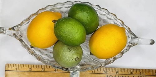 MCM ZITRONENLIMETTENFRUCHT HARTKUNSTSTOFF BARWARE DEKOR AMERIKANISCHE FOSTORIA GETEILTE SCHÜSSEL - Bild 10 von 10