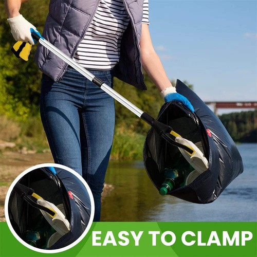 Foldable Litter Reachers Pickers Gripper Extender Hand Tools Portable Collapsibl - Bild 2 von 10