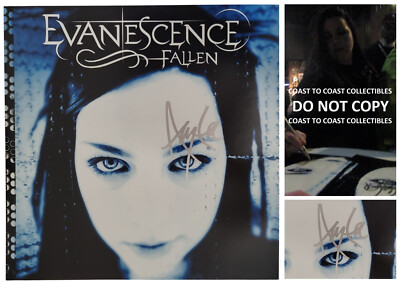 Amy Lee signed Evanescence Fallen 12x12 Photo COA exact proof autographed
