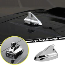 Fit For Ford Maverick 2022-2024 ABS Chrome Look Shark Fin Antenna Trim Cover Cap