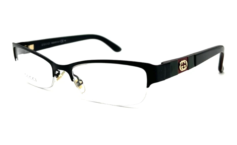 NEW GUCCI GG4213 G85 SHINY BLACK AUTHENTIC EYEGLASSES 51   17