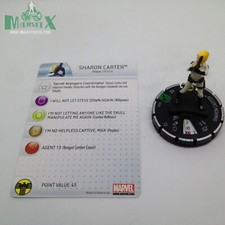 Heroclix Chaos War set Sharon Carter 022 Uncommon figure w/card
