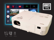 3200 Lumens DLP Multimedia Projector Portable for Movie Lovers Crestron RoomView