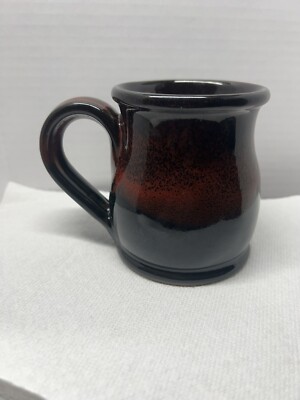 HTF Another Broken Egg Cafe 10 oz. Mug Brown Red Glaze Safety Harbor, FL