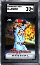 2019 Topps Chrome Update #7 Yadier Molina The Family Business SGC 10 GEM MINT
