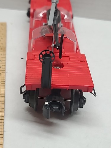 Lionel O Gauge Dale Earnhardt Jr Depressed Flatcar W/ Helicopter Load 26334 LN - Picture 6 of 10