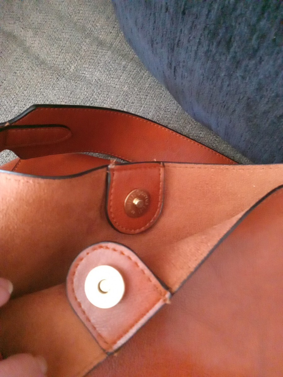 Handbag Leather Brown OKPTA1519426 OK. 8833369 Pockets On Front