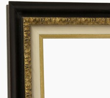 Cadre en bois à la feuille d'or art. 230.601 avec passe-partout 135.096  mesures