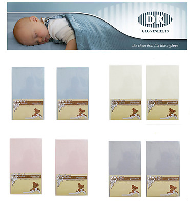 Super Soft ORGANIC Cotton DK Fitted Sheet 83x50cm To Fit Next to - Main Image