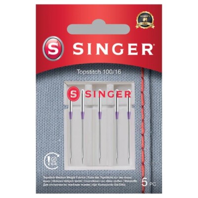 Singer Nähmaschinennadeln Topstitch Stärke 100 a 5 Stück