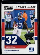 2017 Score ODELL BECKHAM JR FANTASY STARS New York Giants Cleveland Browns