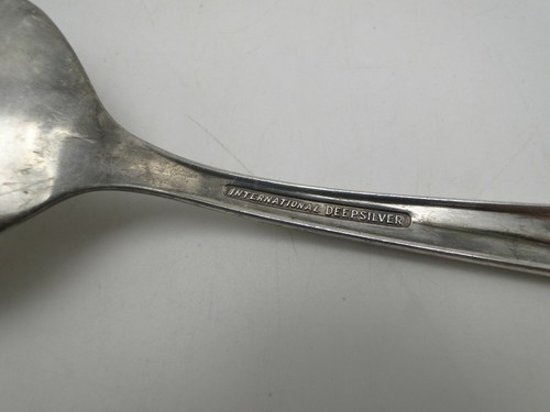 International 1962 Anniversary Rose Silverplate Cold Meat Fork 9in - Picture 5 of 5