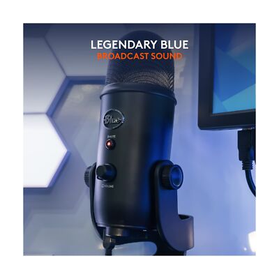 Logitech for Creators Blue Yeti USB Microphone for PC, Podcast